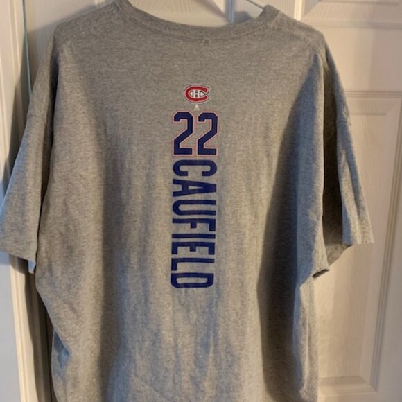 MMONTREAL CANADIANS #22 CAUFIELD MENS TEE - Picture 3 of 4